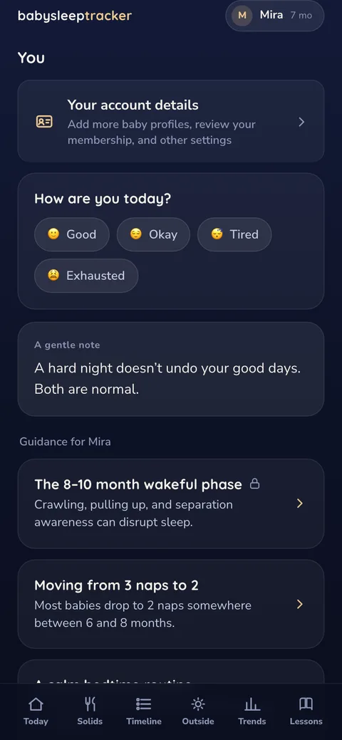 You tab with guidance cards